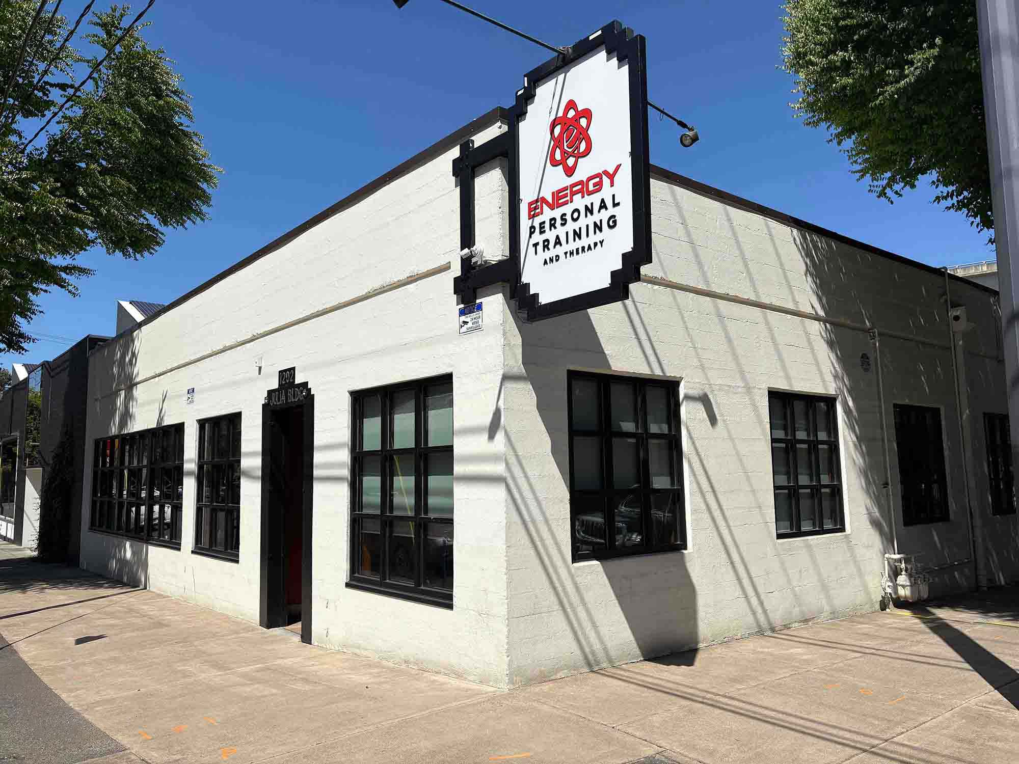 Outside view of Energy Fitness at new location